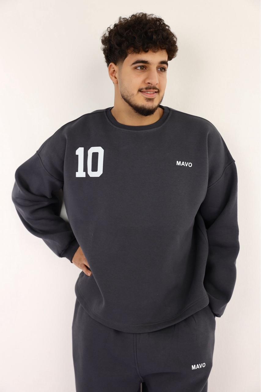 سويت شيرت رمادي غامق